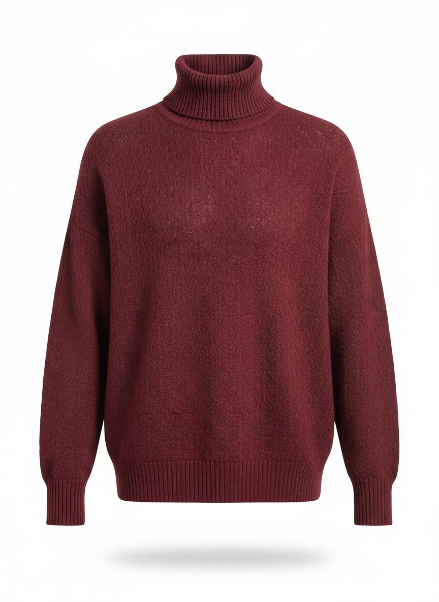Women's Turtleneck Textured Sweater