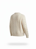 Women's Cable Knit Crewneck Sweater