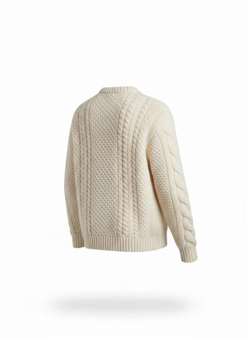 Women's Cable Knit Crewneck Sweater