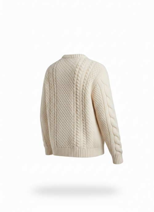 Cable Knit Crewneck Sweater