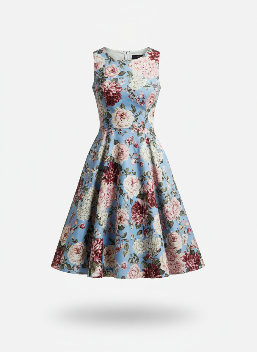 Floral A-Line Dress