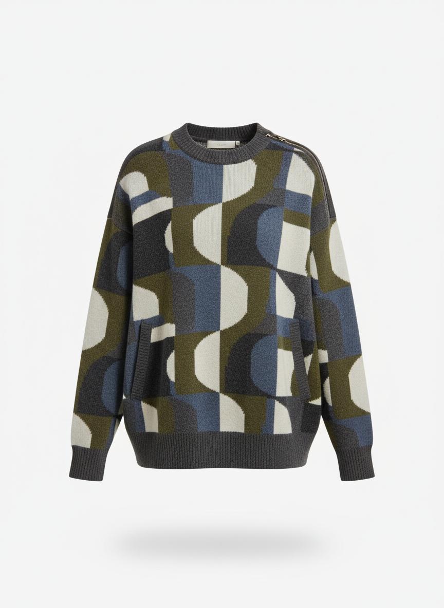 Women's Geometric Pattern Sweater