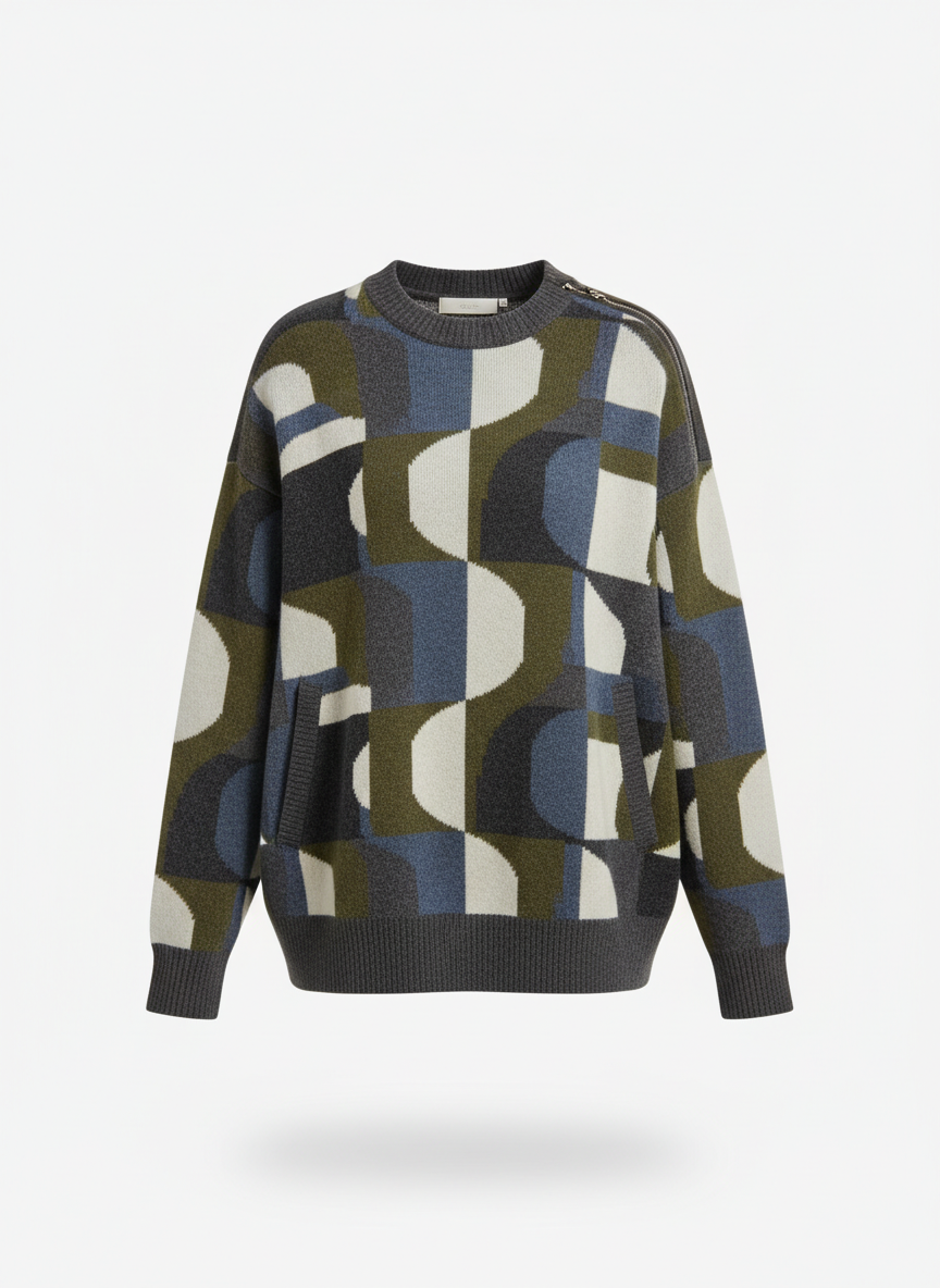 Geometric Pattern Sweater