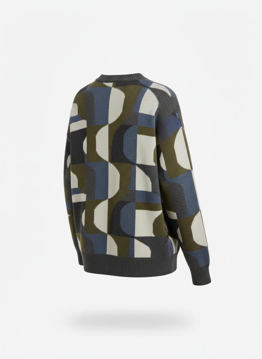 Women's Geometric Pattern Sweater