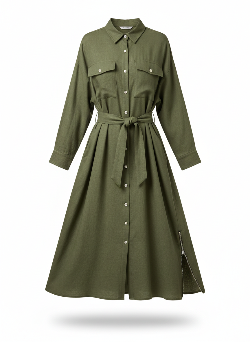 Long Sleeve Shirt Dress