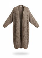 Women's Longline Open Front Cardigan