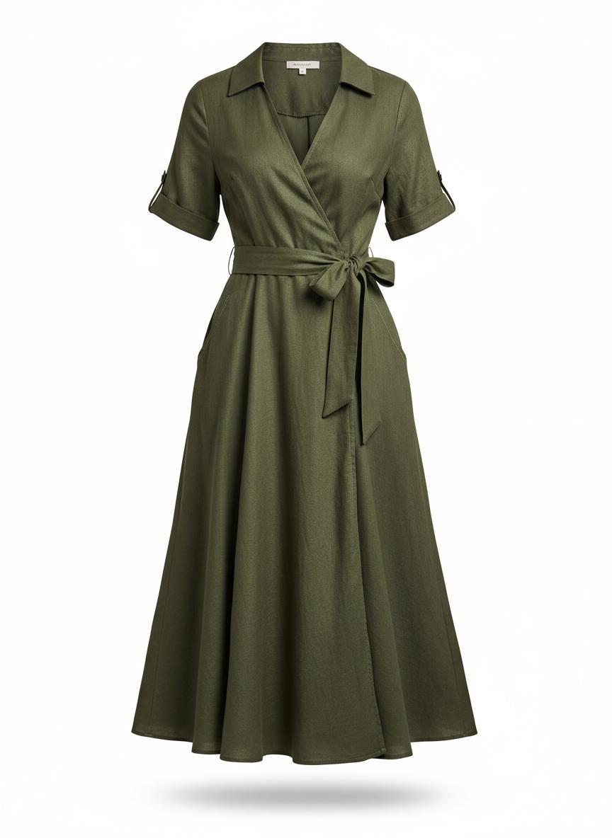 Women's Midi Wrap Dress