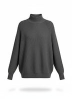 Women's Mock Neck Ribbed Sweater