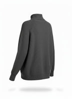 Women's Mock Neck Ribbed Sweater