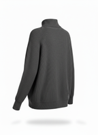 Mock Neck Ribbed Sweater