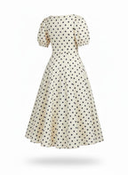 Women's Polka Dot Midi Dress