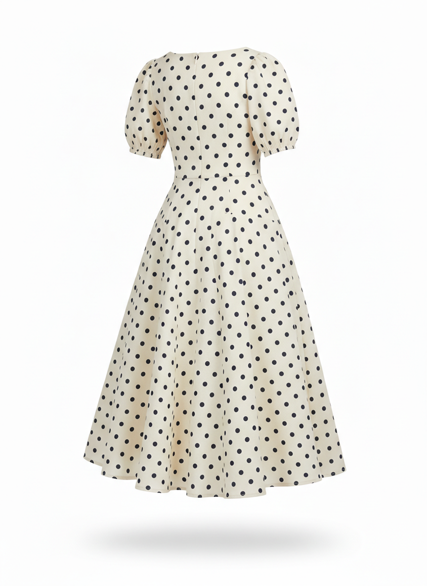 Polka Dot Midi Dress