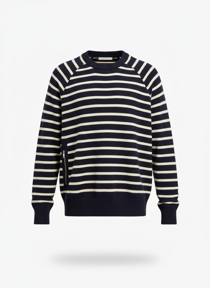 Women's Striped Crewneck Sweater