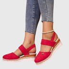 Women's Comfort Espadrille Wedge Sandals with Ankle Strap | Willow