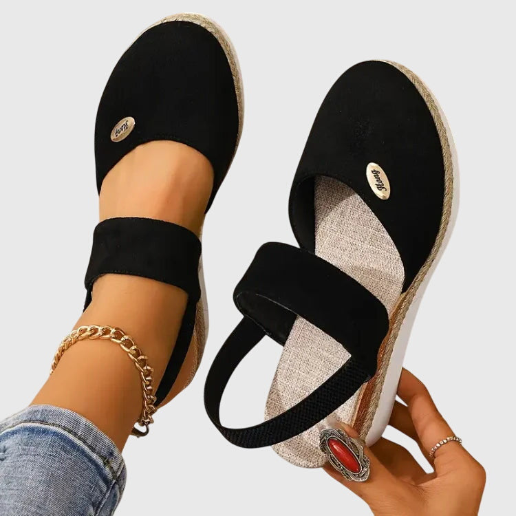 Women's Comfort Espadrille Wedge Sandals with Ankle Strap | Willow