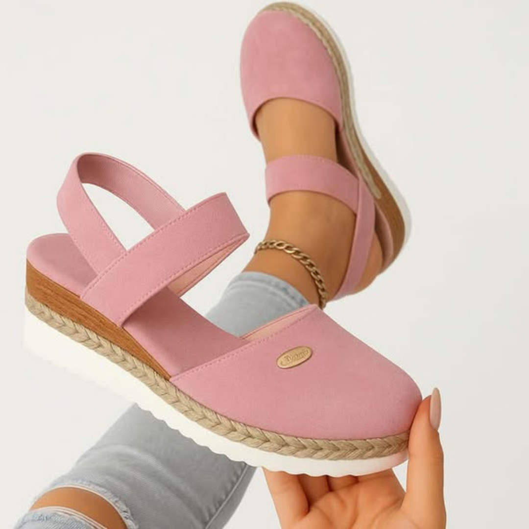 Women's Comfort Espadrille Wedge Sandals with Ankle Strap | Willow