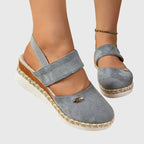 Women's Comfort Espadrille Wedge Sandals with Ankle Strap | Willow