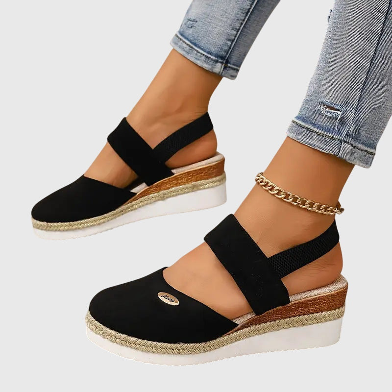 Women's Comfort Espadrille Wedge Sandals with Ankle Strap | Willow