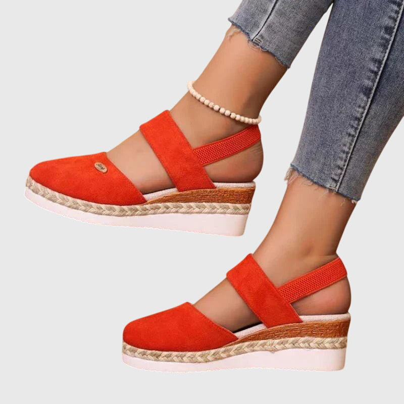 Women's Comfort Espadrille Wedge Sandals with Ankle Strap | Willow