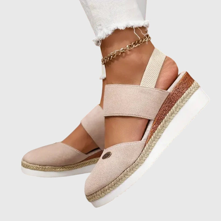 Women's Comfort Espadrille Wedge Sandals with Ankle Strap | Willow