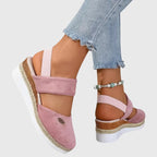 Women's Comfort Espadrille Wedge Sandals with Ankle Strap | Willow