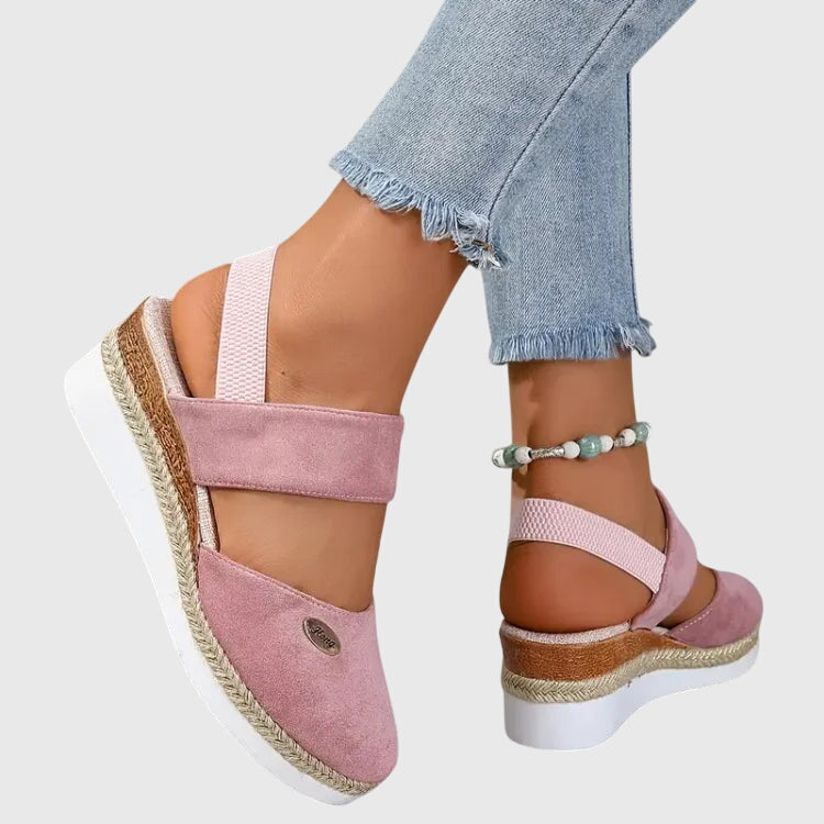 Women's Comfort Espadrille Wedge Sandals with Ankle Strap | Willow