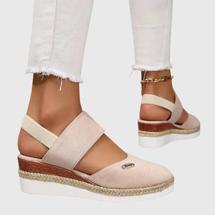 Women's Comfort Espadrille Wedge Sandals with Ankle Strap | Willow