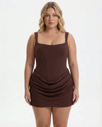 Women's Draped Corset Mini Dress | Iris