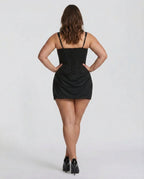 Women's Draped Corset Mini Dress | Iris