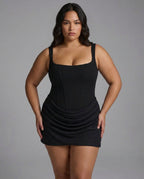 Women's Draped Corset Mini Dress | Iris