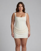 Women's Draped Corset Mini Dress | Iris