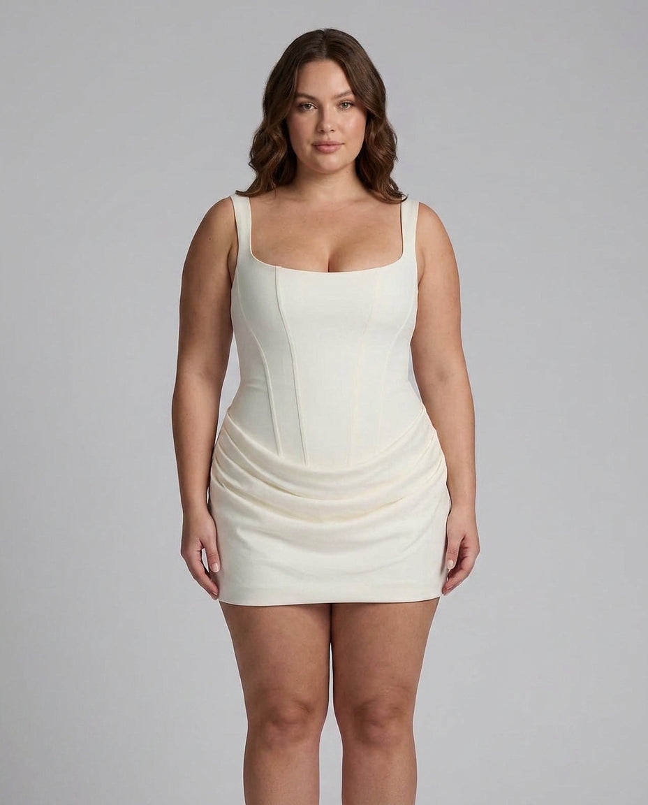 Women's Draped Corset Mini Dress | Iris