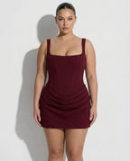 Women's Draped Corset Mini Dress | Iris