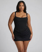Women's Draped Corset Mini Dress | Iris
