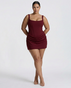 Women's Draped Corset Mini Dress | Iris