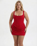 Women's Draped Corset Mini Dress | Iris