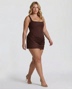 Women's Draped Corset Mini Dress | Iris