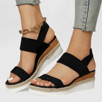 Women's Espadrille Wedge Sandals with Ankle Strap | Luna