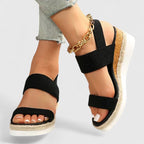 Women's Espadrille Wedge Sandals with Ankle Strap | Luna