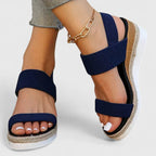 Women's Espadrille Wedge Sandals with Ankle Strap | Luna