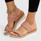 Women's Espadrille Wedge Sandals with Ankle Strap | Luna
