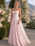 Women's Floral Lace Spaghetti Strap Maxi Dress | Sophie