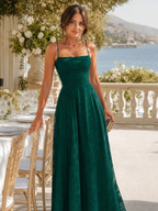 Women's Floral Lace Spaghetti Strap Maxi Dress | Sophie