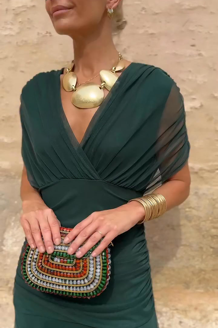 Women's Floral Maxi Dress Off-Shoulder A-Line Evening Style | Nadia