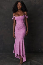 Women's High-Low Lace Mermaid Evening Dress | Faith