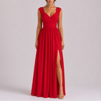 Women's Lace Cap Sleeve Wrap Maxi Dress with Side Slit | Juniper