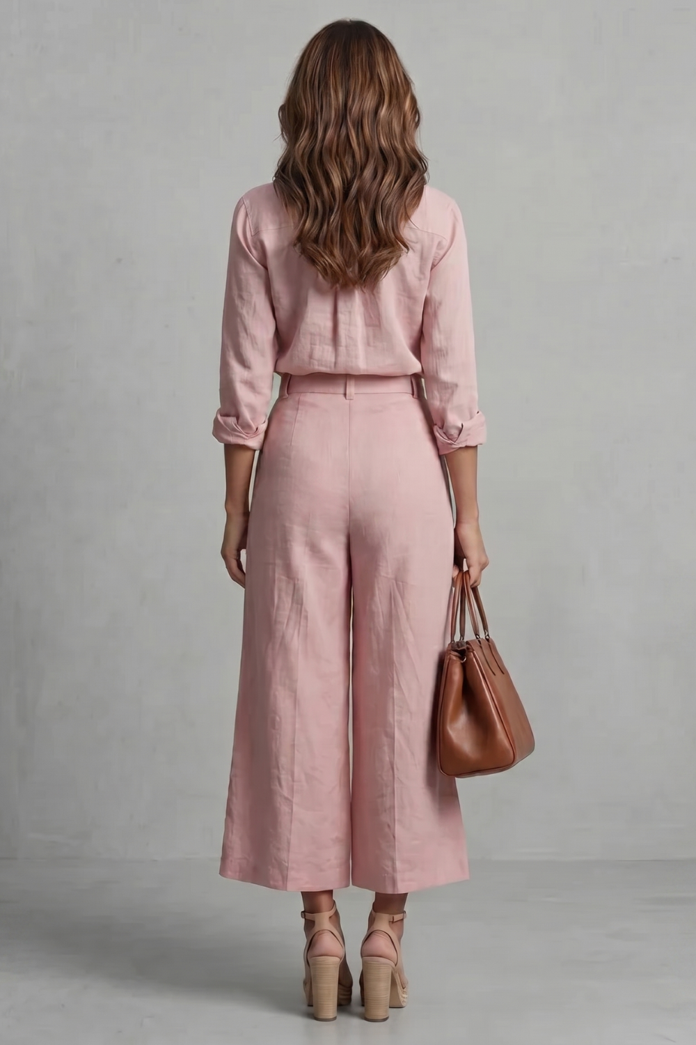 Women's Linen Look Shirt & Wide-Leg Trouser Co-ord Set | Daisy