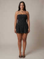 Women's Polka Dot Halter Neck Mini Dress | Ramona