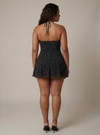 Women's Polka Dot Halter Neck Mini Dress | Ramona