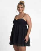 Women's Ruched Babydoll Mini Dress | Florence